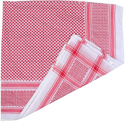 VALICLUD Arabisches Kopftuch Herren 55X55 Zoll Leichter Polyester Keffiyeh Schal Traditionelle Arabische Kopfbedeckung Muslimischer Headwrap Für Ramadan Und Alltag