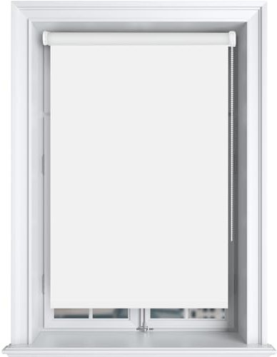 Bestlivings Thermorollo (60x150cm / Weiß) Verdunkelungsrollo ohne Bohren - Klemmfix - Sichtschutz Hitzeschutz, Tür/Fenster - Wandmontage Deckenmontage