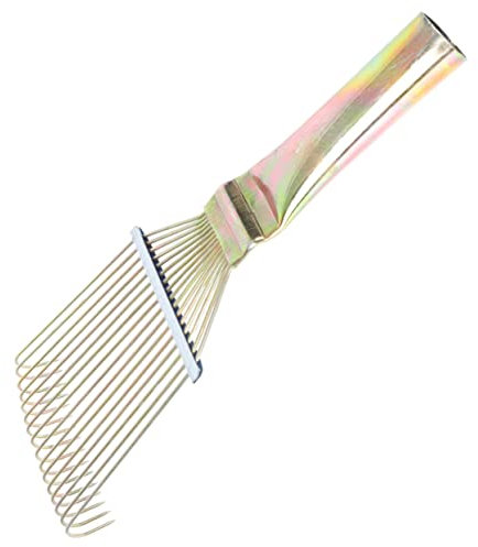 POPETPOP Pferdehaar Fellpflegerechen Metallkamm Für Pferde Und Rinder Mit Glattem Griff Leichter Fellpflegekamm Für Viehpflege Und Tierhaltung