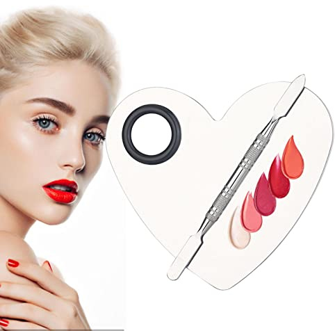 Maquillage pour Fond Teint - Palette mélange Maquillage pour Les Mains - Palette Plateau Peinture avec meulage Fin et bâton tonifiant antidérapant à Double extrémité Tebinzi