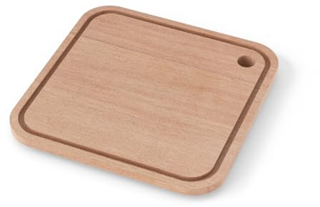 MONBENTO - Tabla de Cortar de Madera MB Cut Square - La Tabla Cortar Pequeña para Fiambrera MB Square - Tabla para Cortar Pan/Jamon/Queso Ideal para Trabajo/Camping/Picnic - Rectangular