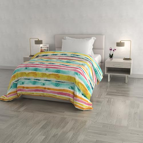 Italian Bed Linen Trapunta invernale FASHION stampata e imbottita, Fez, Piazza e mezza 220x260cm