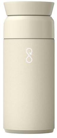 Ocean Bottle Brew Flask Bouteille isotherme pour boissons chaudes et froides en acier inoxydable recyclé 350 ml, cadeau durable et respectueux de l'environnement (pierre de sable)