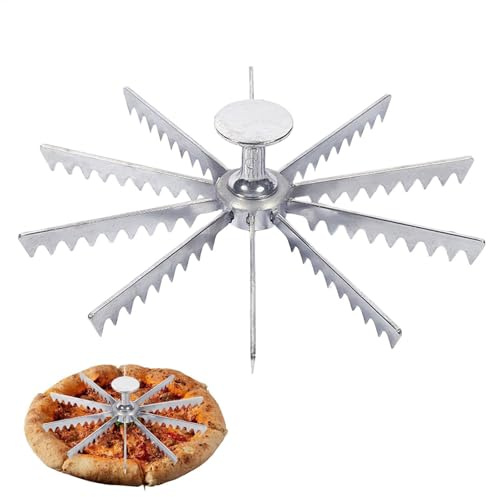 Pie Marker, Whole Pie Cutter, Pie Cutter 5/6/7/8/9/10/12 Slice Pie and Cake Marker Aluminum Alloy and Portion Divider, Pie Pan Divider Insert, Pie Separator Cutter Baking Tools (10 Slice)