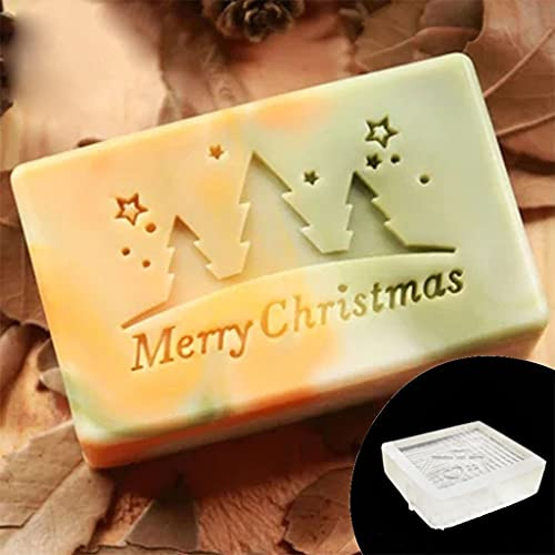 Seifenherstellung Acryl Stempel Weihnachtsserie Transparent Siegel Stempel Festival Thema Handgemachte Seifen Kapitel Klein Klar Acryl Weihnachten Stempelblock für Karte