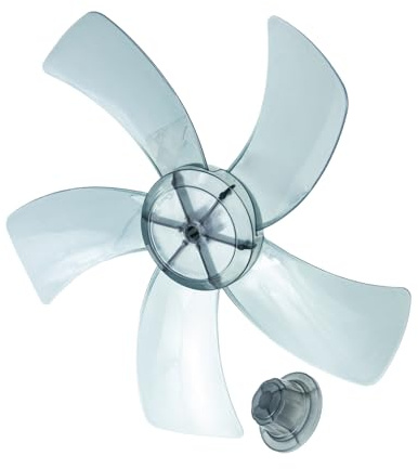DOITOOL Pales de Ventilateur Universelles en Plastique 5 Pales 28 Cm pour Ventilateurs sur Pied Table Silencieuses Résistantes à Haute Température, Accessoire de Rechange Pratique