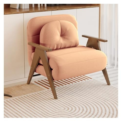 Bäddsoffa Konvertibel loveseat bäddsoffa, justerbar sovfåtölj med for små utrymmen(Orange,86cm)