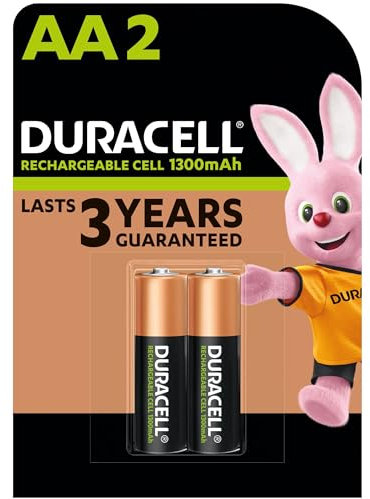 Duracell Ricaricabili AA 1300 mAh (2 Pezzi)