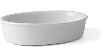 Holst Porzellan GU 15522 Auflauf- & Backform oval 22 x 16 cm Gutshof, weiß, 22.5 x 15.5 x 5.5 cm | 22 x 16 cm, 22.5 x 15.5 x 5.5 cm