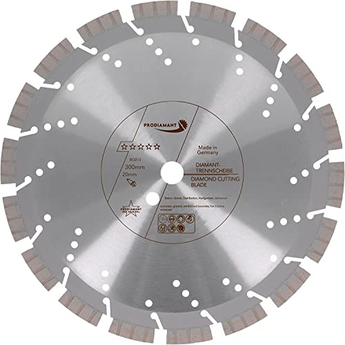 PRODIAMANT Disque Diamant Professionnel 300 mm x 20 mm | Béton, Granit | Fabriqué en Allemagne | Soudé au Laser