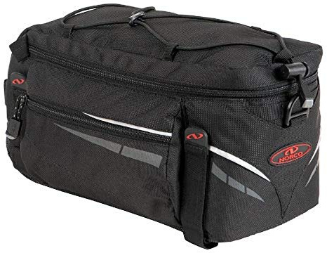 Norco 0248AS Fahrradtasche Idaho Gepäckträgertasche, Schwarz, 31 x20x17cm,7.5Liter