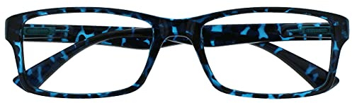 Blau Schildpatt Distanzgläser Designer Stil Herren Damen M92-3 -2,50