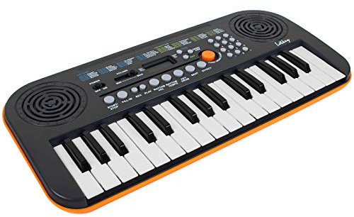 Kmise Mini Keyboard Piano 32 Key Small Portatile Digital Electronic Keyboard with 30 Demo Song Musical Gift for Beginners Kids(No Power Cord Included)
