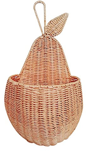 Alacritua Hängekorb, handgefertigter Weidenkorb, Weidenkorb, Pflanzen, Rattan-Korb, Blumentöpfe für Terrasse, Garten, Balkon, Wohnzimmer, Schlafzimmer, Flur