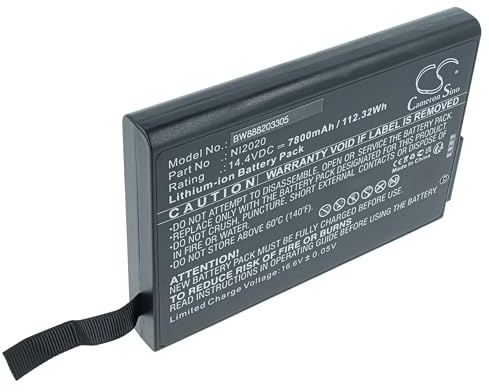 vhbw Batería Recargable reemplaza Philips 4ICR19/65-3, DYNA-WJ CM-2, NL2024, NL2024ED22, NL2024HD para tecnología médica (7800 mAh, 14,4 V, Li-Ion)