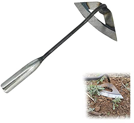 Azada Hueca Endurecida Totalmente De Acero, Azada De Jardín Para Deshierbar Mango Largo De 30 Cm, Fácil Deshierbe Y Aflojamiento Del Suelo, Azada De Mano Herramientas De Jardín Para Deshierbe Labranza
