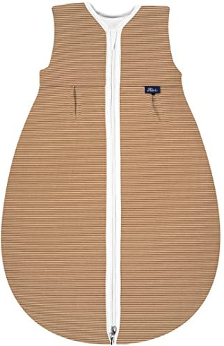 Alvi Baby Mäxchen Thermo Schlafsack, Baby-Schlafsack ohne Ärmel, Winterschlafsack, Außensack wattiert (GOTS Starfish, 70)