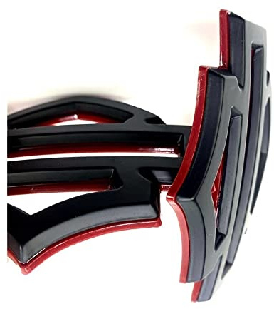 LEMING Motorrad CNC Kraftstofftank Aufkleber Embleme Abzeichen Für H.Arley D.avidson XL883 XL1200 X48 DYNA Fat Bob Breakout Low Rider Road King G tankpads Motorrad(Black 1PC)