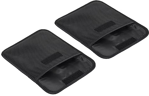 PATIKIL 170x180mm Lens Filter Case, 2Pcs Camera Filter Case Portable Lens Filter Pouch Photography Fit Camera Bag Coat Pocket Drone, Black