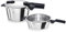 Fissler Vitaquick/Schnellkochtopf-Set, 3-teilig (1 Schnellkochtopf 4,5 L + 1 Schnell-Bratpfanne 2,5 L - Ø 22 cm) – Induktion