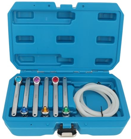 Pyhodi Bremskloder-Schraubens CHL üssel Set, Bremskraft-Schraubens CHL üssel, 12-Punkt-Steckenbremsschl üssel, Öl-Abfluss Schlauch mit Rückschlag Ventil, 7-12mm, Kupplungs Systeme für