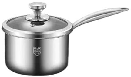 LXHZSY Ollas Cocina Olla for Sopa de Acero Inoxidable 316 con vaporera for cocinar Alimentos y hervir Leche Olla for Sopa y Caldo(22CM 2.0L)