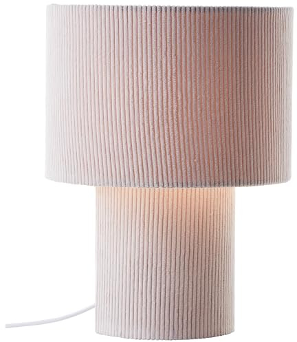 Brilliant Tischleuchte Tony Tischlampe aus modernem Cord, 30 cm, E27, Textil/Metall, beige