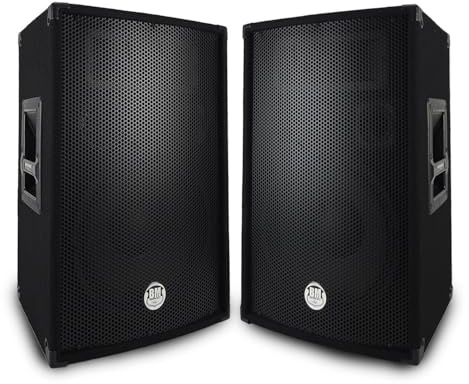 Paire d'enceinte Passive BM Bmsonic BMS-12 - Sono Bass Reflex Trapézoïdal à 3 Voies 12/30cm - 2 x 600W