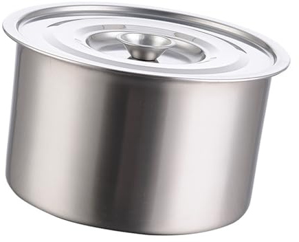 Stainless Steel Stock Pot, Stock Pot with Lid Pasta Pot Multifunctional Soup Pasta Pot for Home Kitchen Restaurant Dishwasher Safe (22cm)