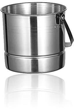 SDA287MZ Eiseimer Eiskübel, isolierte Eiskübel aus Edelstahl mit tragbarem und bequemem Griff, ideal for Cocktailbar, Partys, Kühlen von Wein, Champagner Eiswürfelkühler(1L)