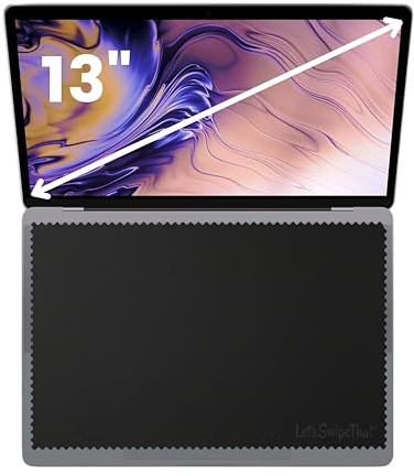 LetsSwipeThat® Chiffon Microfibre [1x Pack – pour MacBook 13”] | Protection Clavier et Nettoyant Haute Qualité