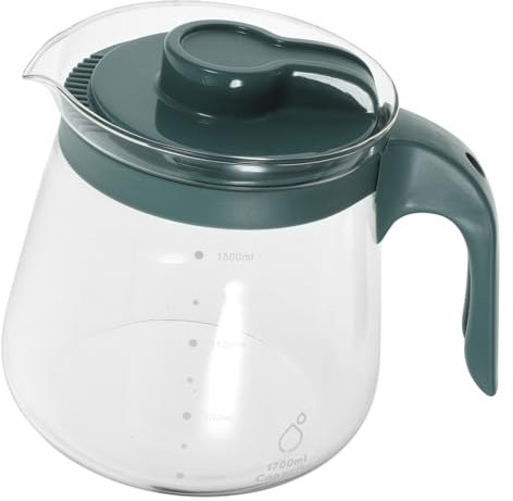MOLUCKFU 1pc Large Capacity Glass Tea Maker Cold Brew Jug Removable Infuser Ergonomic Handle for Home Office and Tea Houses Random Color
