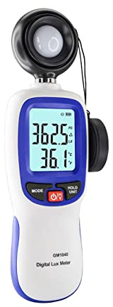 Misuratore di luce, Misuratore di illuminamento digitale Lcd. Display del palmare Bluetooth illuminamento Meter 0-200000lux, Meter Digital Light Illuminatore ambiente Handheld Temperatura strumento di