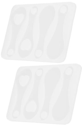 2pcs Shopping Cart Token Silicone Casting Mold for DIY Key Rings