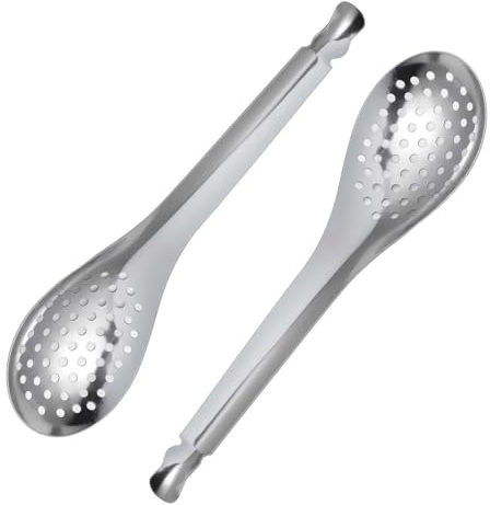 Colador de Caviar 2 Piezas de Acero Inoxidable para Cocina | Plata, Separación Rápida del Agua y Drenaje Uniforme, Uso en Hogar y Hotel, Limpieza Sencilla