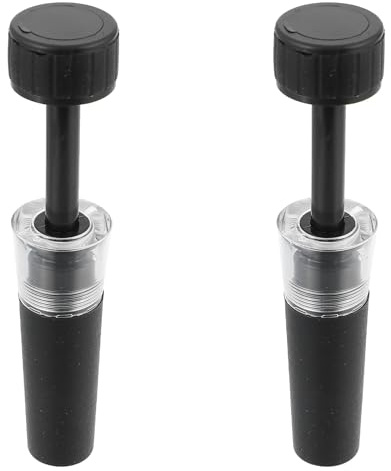 SMASOLO Tappo per Vino Pompa a Vuoto 2 Pezzi Leggero Compatto per Conservazione Vino in Bottiglie Standard, Accessorio per Uso Quotidiano