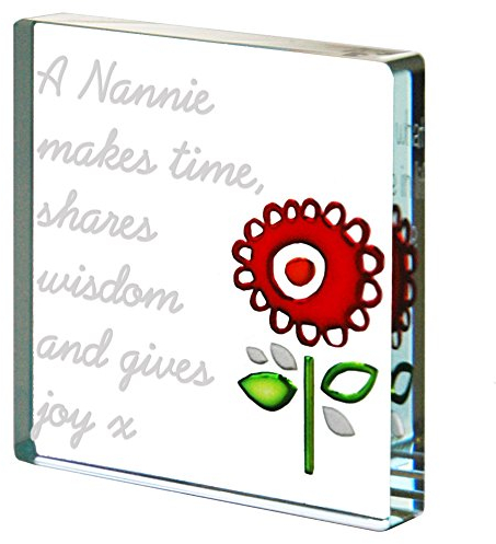 Spaceform Glasstein, Little Red Flower -, glas, rot, Nannie