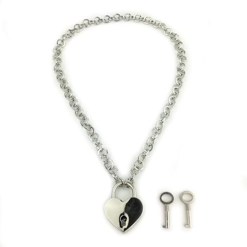 Succuba Two Keys Choker Necklace with Box for Women Girls Men