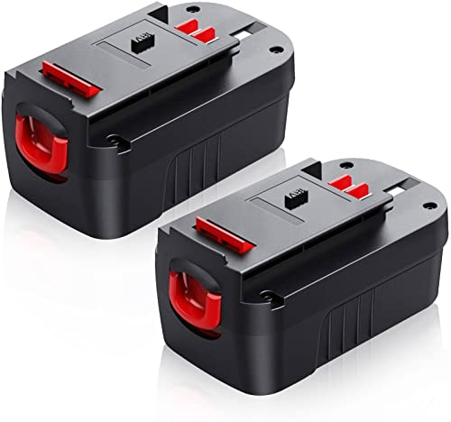 2Pack MANUFER HPB18 18V 4.8Ah Ni-Mh Replace Battery for Black and Decker Battery compatible with B&D HPB18 HPB18-OPE 244760-00 A1718 A18 FSB18 FEB180S batteries