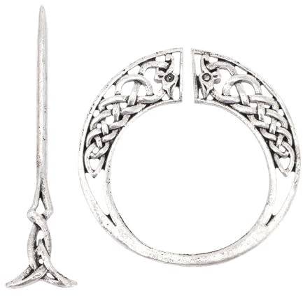 Keltische Knoten Haarklammer Vintage Nordic Viking Knot Haarspangen Schiebestifte für Mädchen Langes Haar