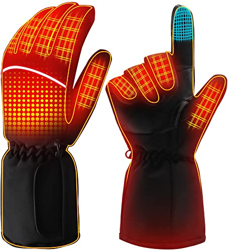 Magnolia Heated Gloves for Men Women, Electric Battery Heating Gloves for Hunting Camping Motorcycle Driving Skiing Working Gardening