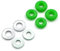 SPITBOARDS Fingerboard O-Ring Bushings Washer - Green