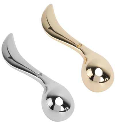 FOMIYES Data [ Cucchiai Per Crema Viso in Lega Di Zinco 2 Pezzi Set Mini Misurini Cosmetici Portatile Per Massaggio e Applicazione Creme, Per Trucco e Cura Della Pelle, Da Borsa e Uso Quotidiano