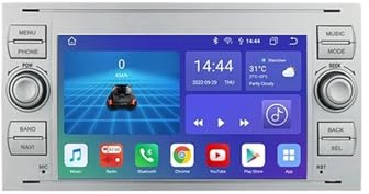 Radio Android kompatibel für FOCUS 2 MONDEO S/C-MAX KUGA FIESTA FUSION Multimedia Video-Player Navigation 5G DVD Wifi Display Fahrzeug (Farbe : 4-32 AHD-A)