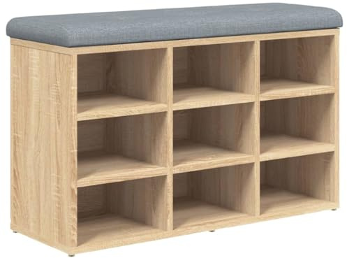 vidaXL Schuhbank Sonoma-Eiche 82 x 32 x 50 cm Holzwerkstoff