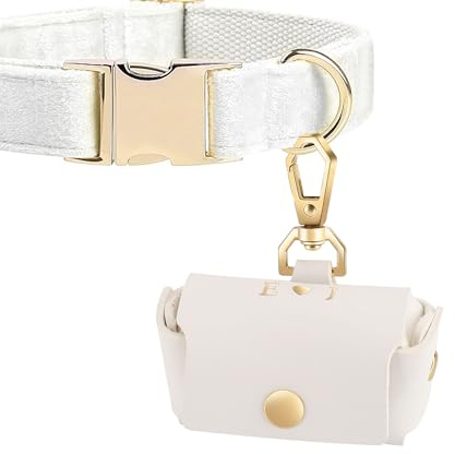 Zopmopae Benutzerdefinierte erste Ehering-Träger-Tasche für Hundehalsband, Personalisierte Leder-Ehering-Kissenbox für Haustier, Hunde-Ring-Träger-Ehering-Tasche, Paar-Ring-Aufbewahrungsbox
