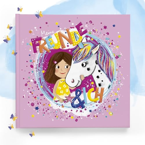 Urselli Kindergarten Freundebuch Einhorn: „Meine Freunde und ich“ - Freundealbum Kindergarten Mädchen - Meine Freunde Buch zum Ausfüllen - Erinnerungen schaffen
