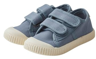 Sterntaler Sneaker tinta unita – Scarpe sportive per bambini in tela – Scarpe estive per bambini con suola antiscivolo – Scarpe unisex con chiusura in velcro, Blu, 30 EU