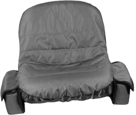 KITANDOVE Rasenmäher Sitzbezug Mit Aufbewahrungstasche Universeller Schutzbezug Für Traktoren Rasenmäher Strapazierfähig Bequem Graues Design Für Optimalen Komfort