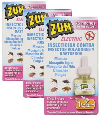 ZUM RECAMBIO PARA INSECTICIDA ELÉCTRICO T-1002 (Paquete de 3)